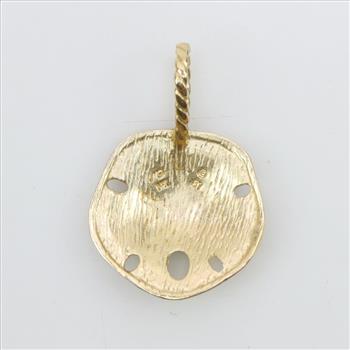 14kt Gold Sand Dollar Pendant