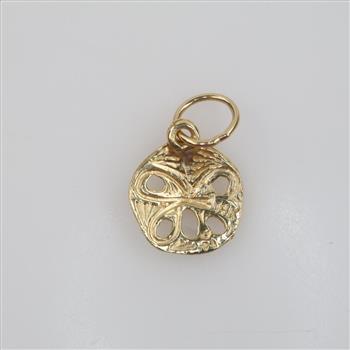14kt Gold Sand Dollar Pendant