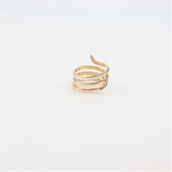 14kt Gold Sapphire Snake Ring