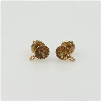 14kt Gold Screw Back Clip-On Earring Findings