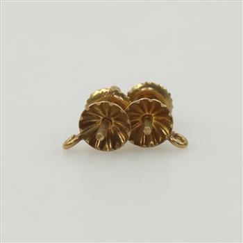 14kt Gold Screw Back Clip-On Earring Findings