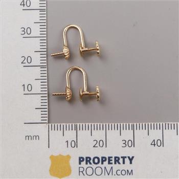 14kt Gold Screw Back Clip-On Earring Findings