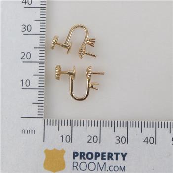 14kt Gold Screw Back Clip-On Earring Findings
