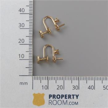 14kt Gold Screw Back Clip-On Earring Findings