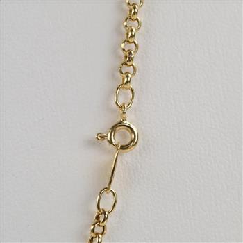 14kt Gold Semi-hollow Cable Chain Necklace