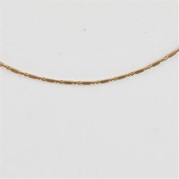 14kt Gold Semi-Hollow Necklace