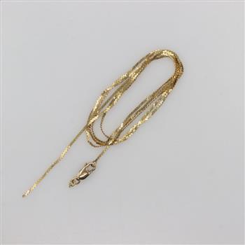 14kt Gold Serpentine Chain Necklace