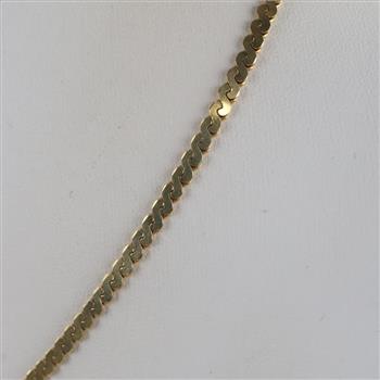 14kt Gold Serpentine Chain Necklace