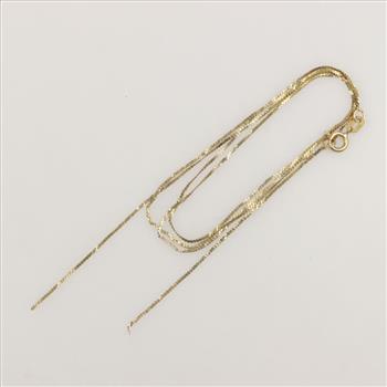 14kt Gold Serpentine Chain Necklace