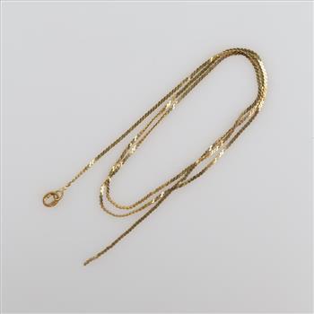 14kt Gold Serpentine Chain Necklace