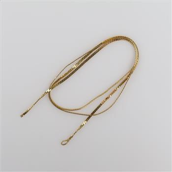 14kt Gold Serpentine Chain Necklace