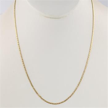 14kt Gold Serpentine Link Necklace