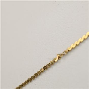 14kt Gold Serpentine Link Necklace