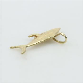 14kt Gold Shark Pendant