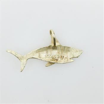 14kt Gold Shark Pendant