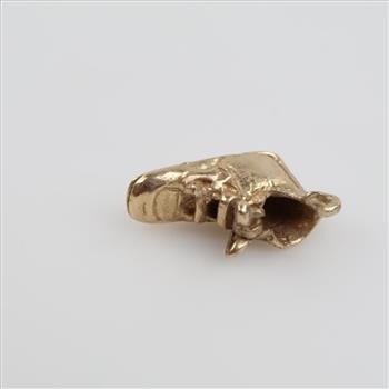 14kt Gold Shoe Pendant