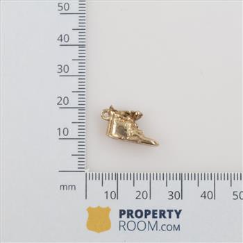 14kt Gold Shoe Pendant