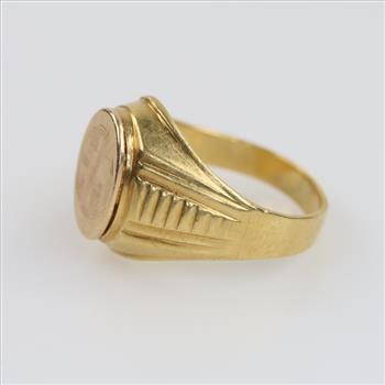 14kt Gold Signet Ring