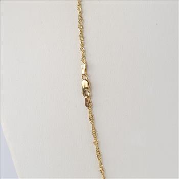 14kt Gold Singapore Chain Necklace