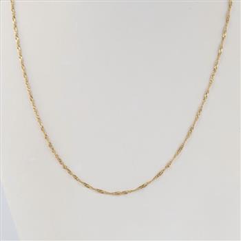 14kt Gold Singapore Chain Necklace