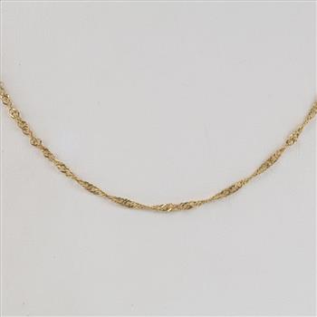 14kt Gold Singapore Chain Necklace
