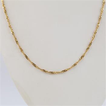 14kt Gold Singapore Chain Necklace