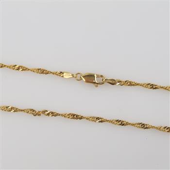 14kt Gold Singapore Chain Necklace