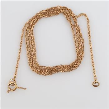 14kt Gold Singapore Chain Necklace