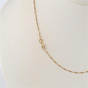 14kt Gold Singapore Chain Necklace