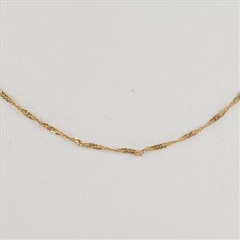 14kt Gold Singapore Chain Necklace