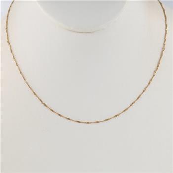 14kt Gold Singapore Chain Necklace