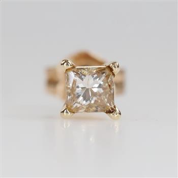 14kt Gold Single Diamond Earring