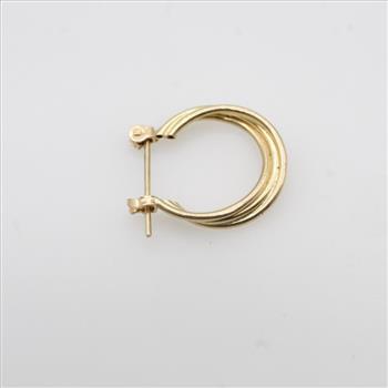 14kt Gold Single Hoop Earring