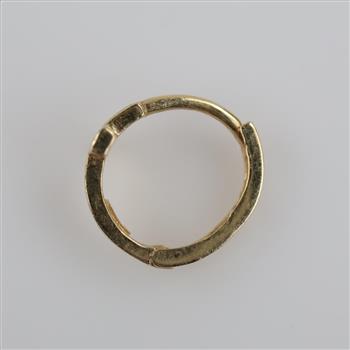 14kt Gold Single Hoop Earring