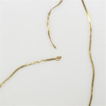 14kt Gold Snake Necklace