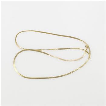 14kt Gold Snake Necklace