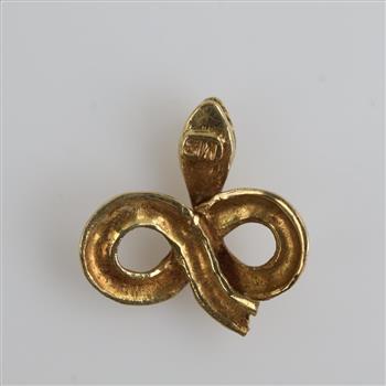 14kt Gold Snake Piece