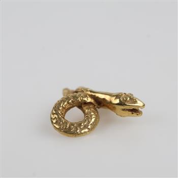 14kt Gold Snake Piece