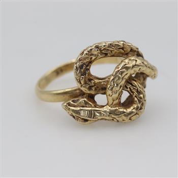 14kt Gold Snake Ring
