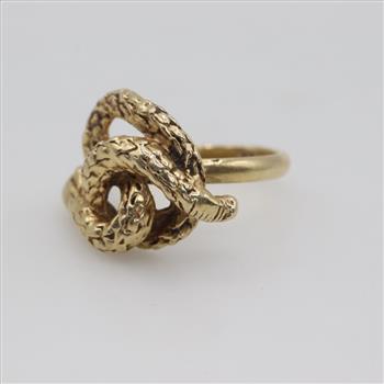 14kt Gold Snake Ring