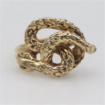 14kt Gold Snake Ring