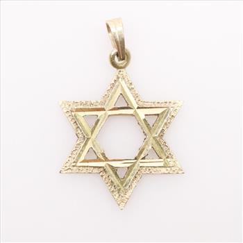 14kt Gold Star Of David Pendant