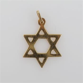 14kt Gold Star Of David Pendant