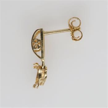 14kt Gold Stud Earring