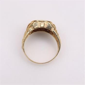 14kt Gold Taurus Ring