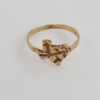 14kt Gold Texas Ring