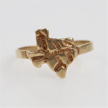 14kt Gold Texas Ring