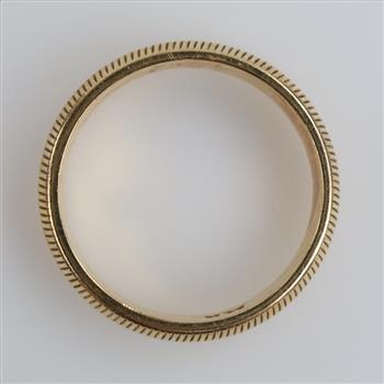 14kt Gold Textured Band