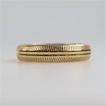 14kt Gold Textured Band