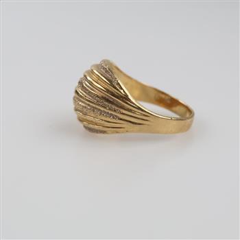 14kt Gold Textured Ring